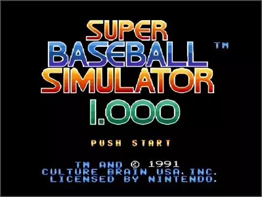 Image n° 4 - titles : Super Baseball Simulator 1.000