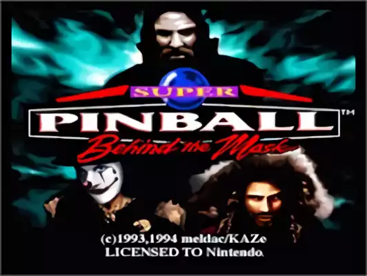 Image n° 4 - titles : Super Pinball - Behind the Mask (Beta)