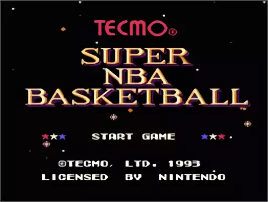Image n° 10 - titles : Tecmo Super NBA Basketball Image n° 10 - titles : Tecmo Super NBA Basketball